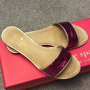 Kate Spade glitter sandals